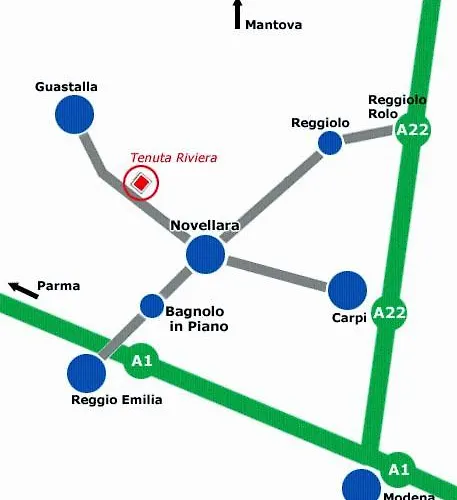 酒店 Riviera Ristorante La Briciola Novellara